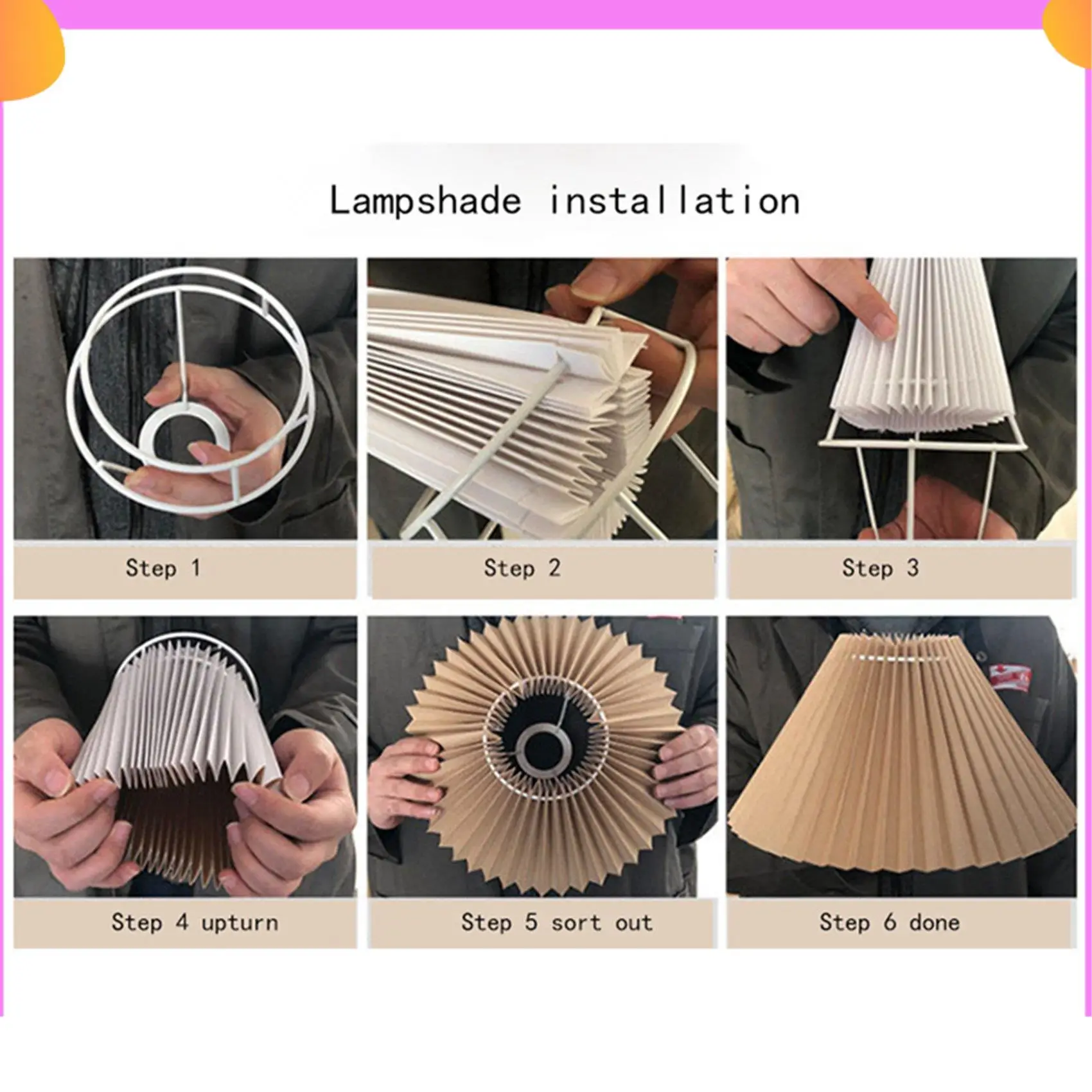 A23P 2X Pleats Lampshade Table Lamp Standing Lamps Japanese Style Pleated Lampshade Creative Desk Lamp Shade Bedroom Lamps -A
A23P 2X Pleats Lampshade Table Lamp Standing Lamps Japanese Style Pleated Lampshade Creative Desk Lamp Shade Bedroom Lamps -A