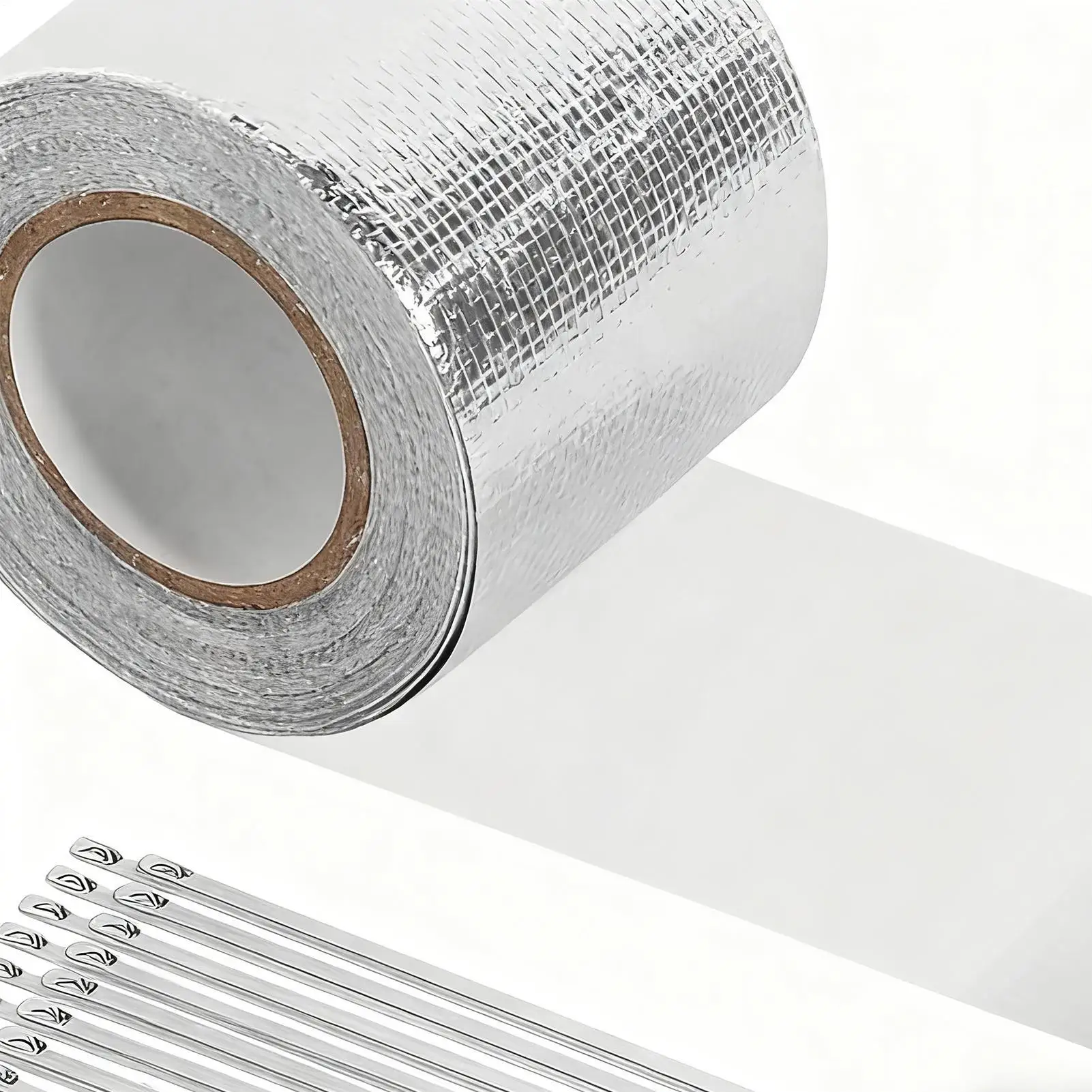 Exhaust Tape High Temp Pipe Repair Adhesive Wrap With 20 Stainless Steel Ties Exhaust Insulation Tape For Car Motorcycle HVAC
Exhaust Tape High Temp Pipe Repair Adhesive Wrap With 20 Stainless Steel Ties Exhaust Insulation Tape For Car Motorcycle HVAC