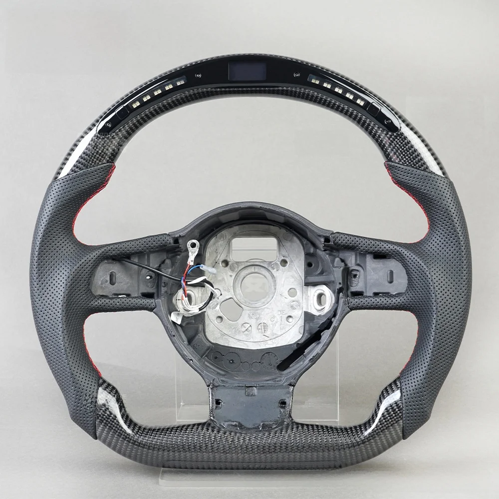 -For Custom Racing LED Carbon Fiber Steering Wheel with Titanium Trim for Audi SQ5 S3 TT R8^
-For Custom Racing LED Carbon Fiber Steering Wheel with Titanium Trim for Audi SQ5 S3 TT R8^