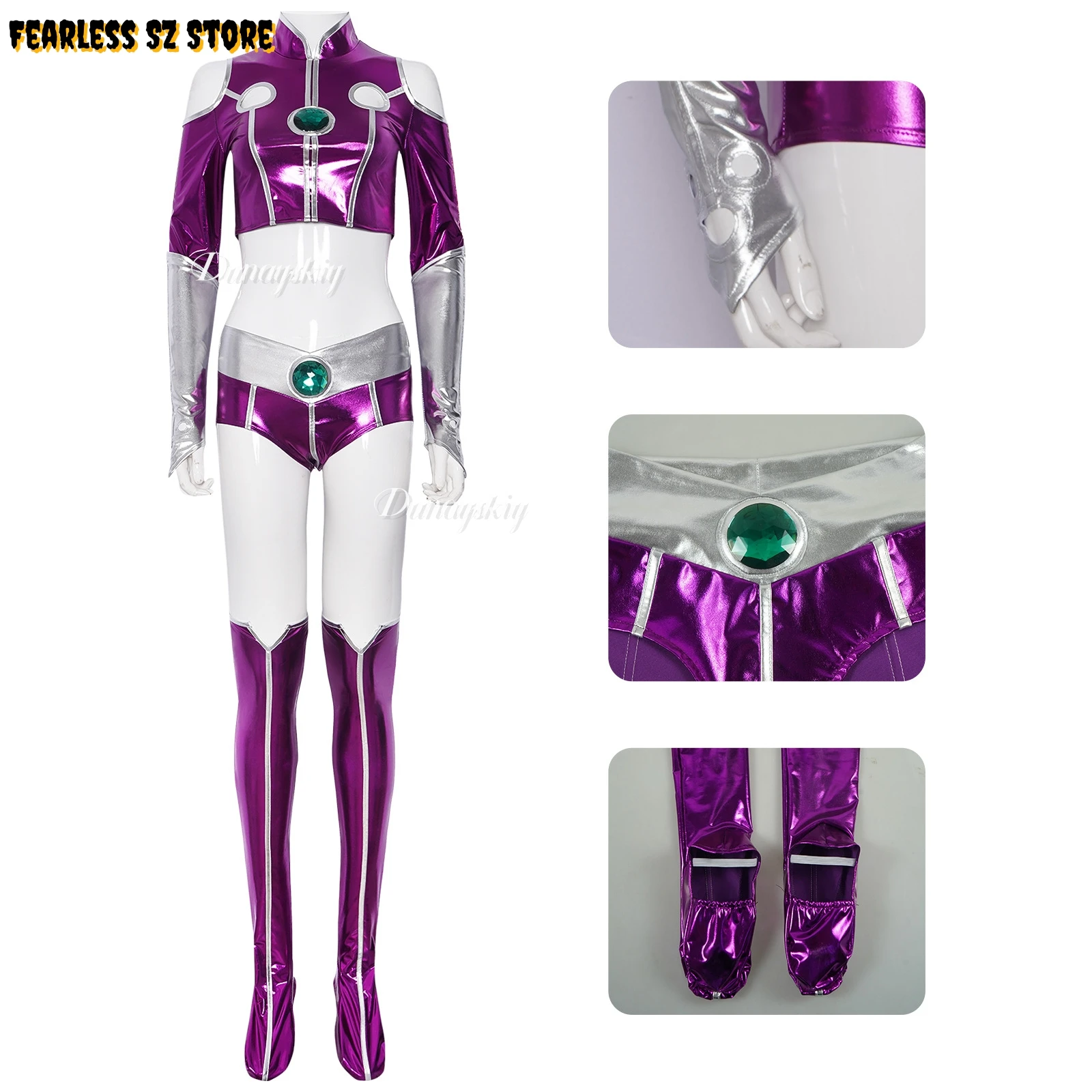 Anime Teen Starfiree Sexy Spandex Titan Zentai Suit Purple Women Halloween Cosplay Costume Sexy Purple Bodysuit For Woman
Anime Teen Starfiree Sexy Spandex Titan Zentai Suit Purple Women Halloween Cosplay Costume Sexy Purple Bodysuit For Woman