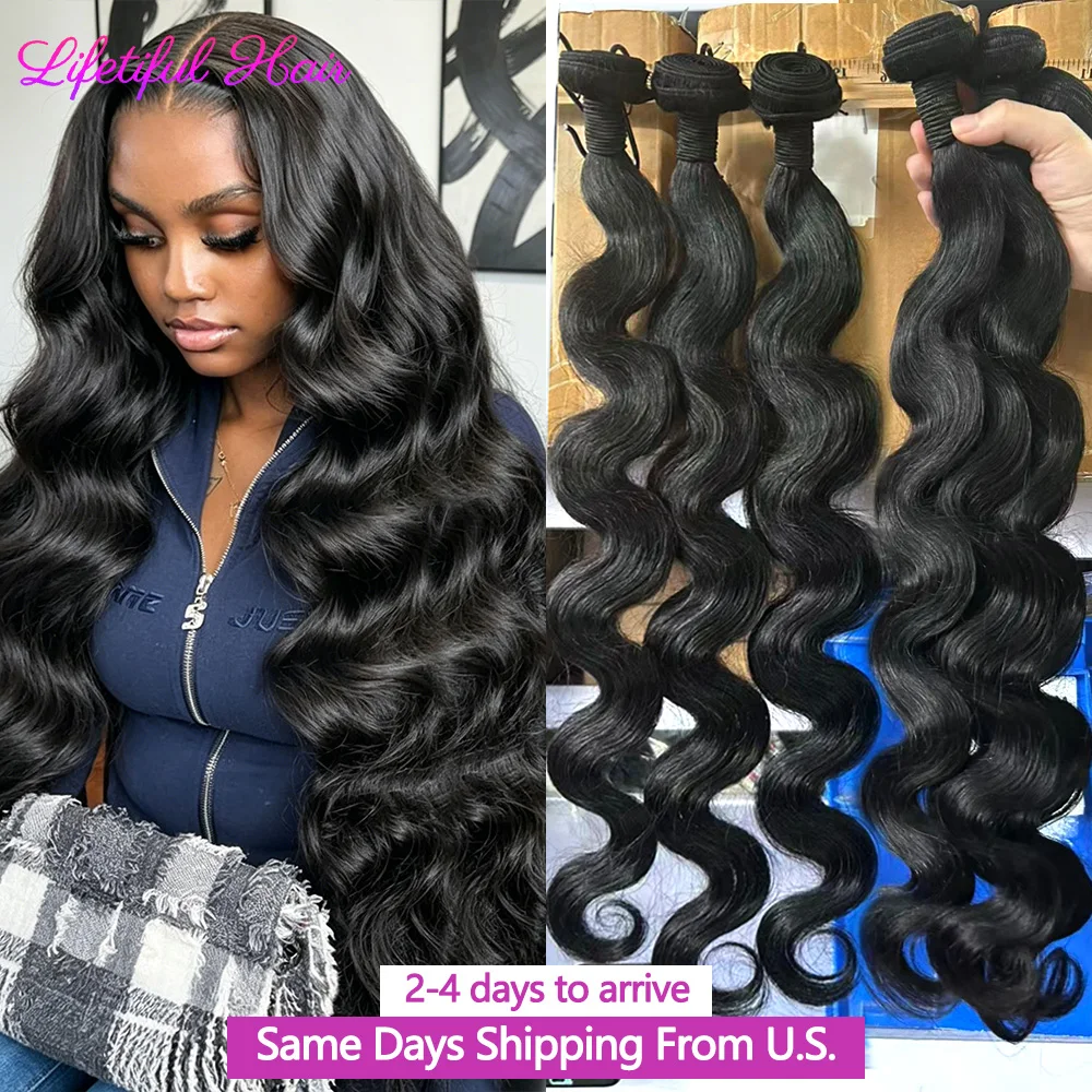 32 Inch Body Wave Human Hair Bundles Natural Black Brazilian Virgin Hair Weave 12A Unprocessed Real Human Hair Extensions
32 Inch Body Wave Human Hair Bundles Natural Black Brazilian Virgin Hair Weave 12A Unprocessed Real Human Hair Extensions