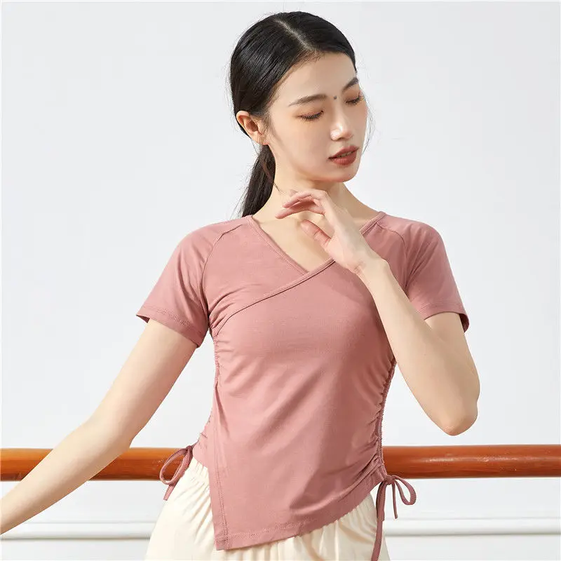 Fashion V-Neck Shirring Bandage Irregular T-Shirts Female Clothing Summer New Loose Korean Tops Asymmetrical Tee Shirt
Fashion V-Neck Shirring Bandage Irregular T-Shirts Female Clothing Summer New Loose Korean Tops Asymmetrical Tee Shirt