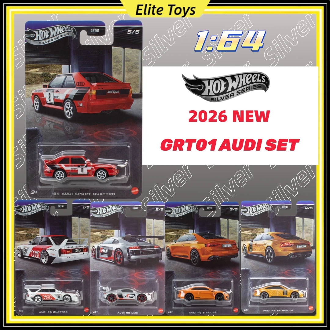 Hot Wheels Silver Series GRT01 Audi 90 Rs Quattro Sports Racing 1:64 Diecast Alloy Car Model Collectible Vehicle For Collection
Hot Wheels Silver Series GRT01 Audi 90 Rs Quattro Sports Racing 1:64 Diecast Alloy Car Model Collectible Vehicle For Collection