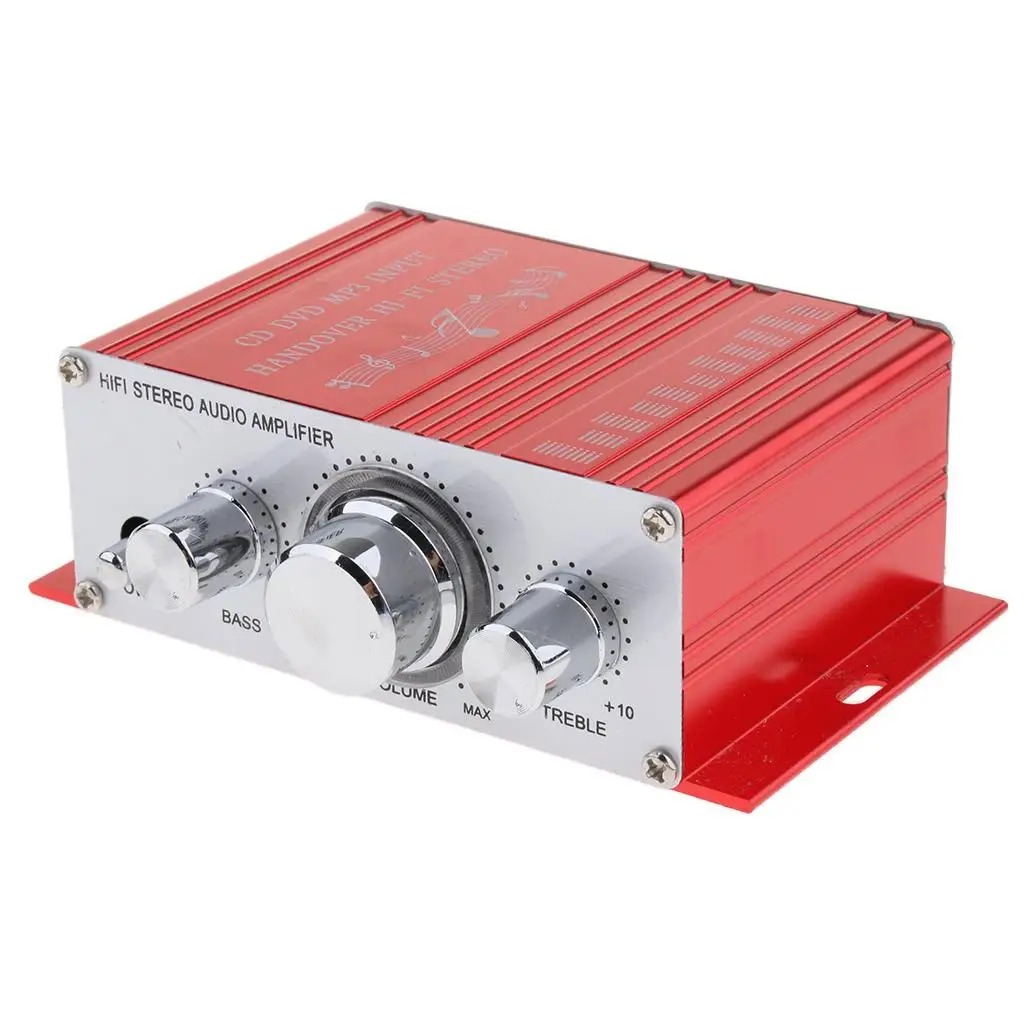 DC 12V Mini Stereo Audio Speaker Amplifier with Bass Treble Volume Control
DC 12V Mini Stereo Audio Speaker Amplifier with Bass Treble Volume Control