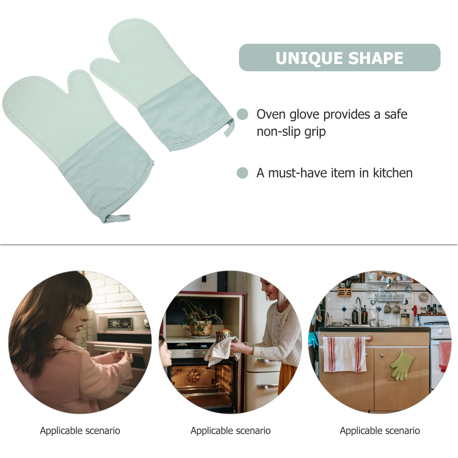 2Pcs Heat Resistant Silicone Oven Gloves Insulation Gloves for Baking Bbq Microwave Oven Cooking Mitts Green Egg Accessories
2Pcs Heat Resistant Silicone Oven Gloves Insulation Gloves for Baking Bbq Microwave Oven Cooking Mitts Green Egg Accessories