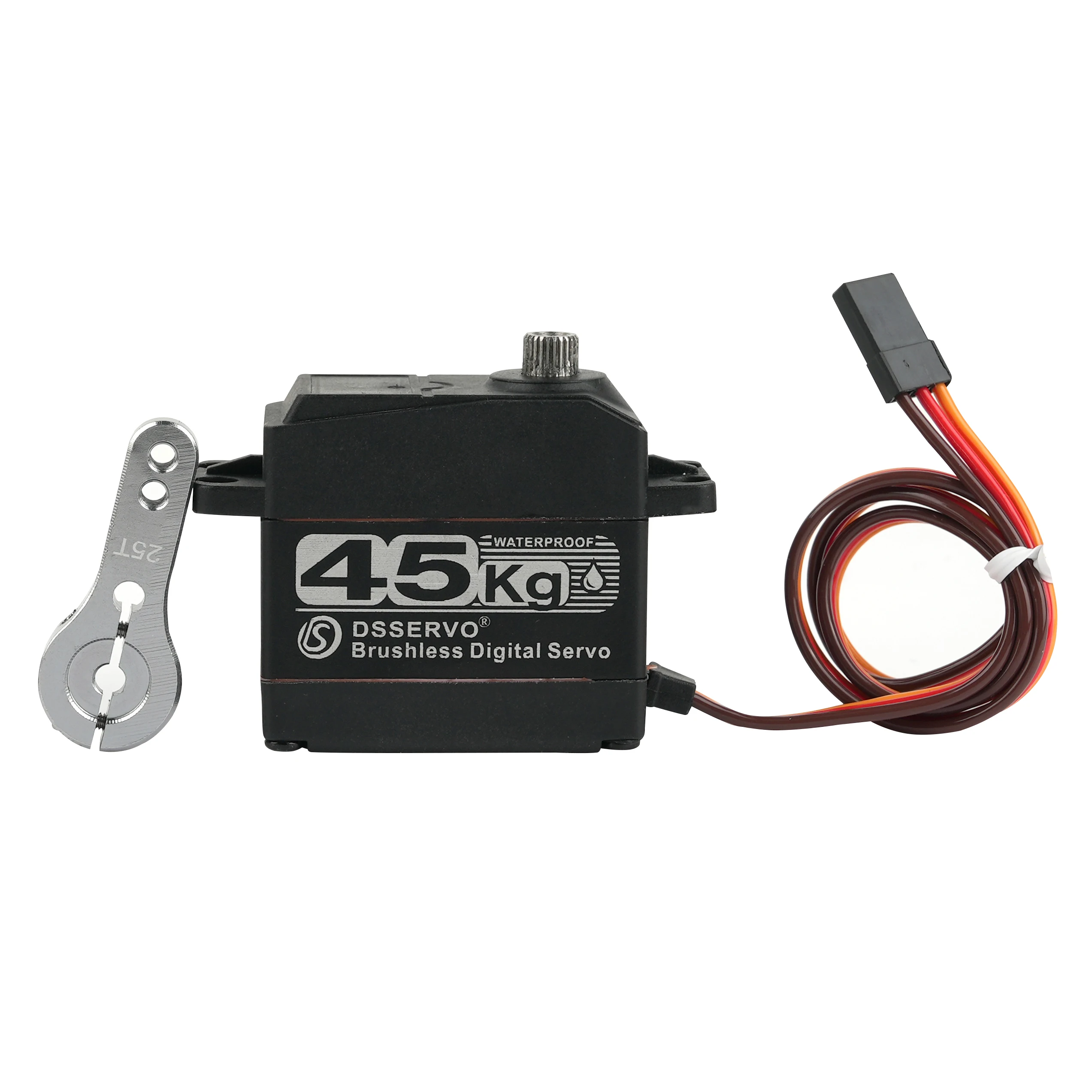 BLS3245MG 45kg Digital RC Servo 180° 7.4V Brushless High Torque IP67 Waterproof Semi-Metal for 1/8 1/10 1/12 RC Car Single Shaft
BLS3245MG 45kg Digital RC Servo 180° 7.4V Brushless High Torque IP67 Waterproof Semi-Metal for 1/8 1/10 1/12 RC Car Single Shaft