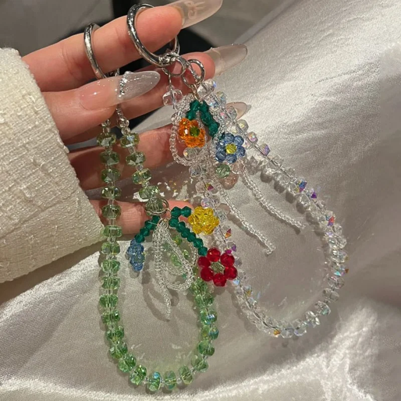 Luxury Sparkle Rhinestone Cute Flower Pendant Bead Hand Chain Wrist Short Hanging Rope With Clip Phone Case Earphone Keychain
Luxury Sparkle Rhinestone Cute Flower Pendant Bead Hand Chain Wrist Short Hanging Rope With Clip Phone Case Earphone Keychain