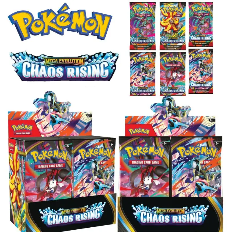 12/18/36 Packs English Pokémon Chaos Rising Booster Perfect order Phantasmal Flames Ascended Heroes Booster Box Pokemon Card
12/18/36 Packs English Pokémon Chaos Rising Booster Perfect order Phantasmal Flames Ascended Heroes Booster Box Pokemon Card
