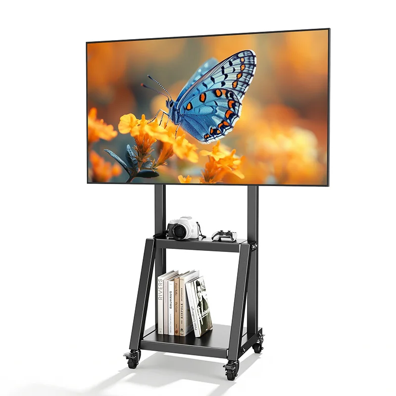 Rolling TV Stand on Wheels for 23-50Inch TVs,Tilt Mobile TV Cart with 2 Shelves Portable TV Stand with Adjustable Height 66 lbs
Rolling TV Stand on Wheels for 23-50Inch TVs,Tilt Mobile TV Cart with 2 Shelves Portable TV Stand with Adjustable Height 66 lbs