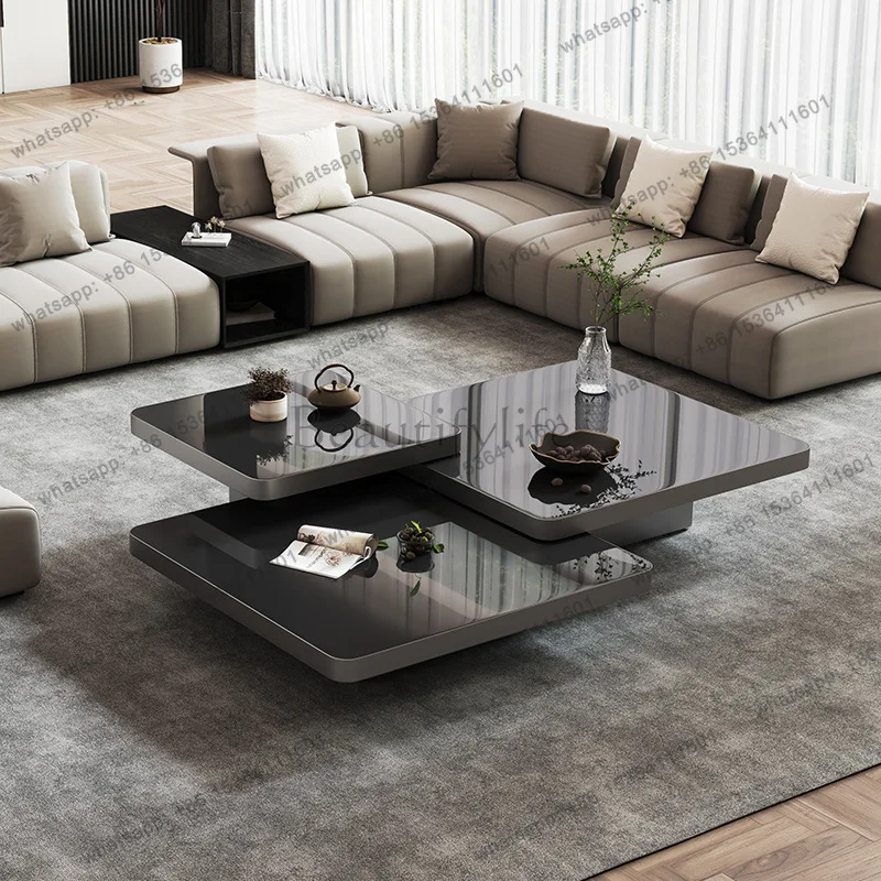 Rock slab coffee table light luxury modern size square combination small apartment design sense coffee table living room home
Rock slab coffee table light luxury modern size square combination small apartment design sense coffee table living room home