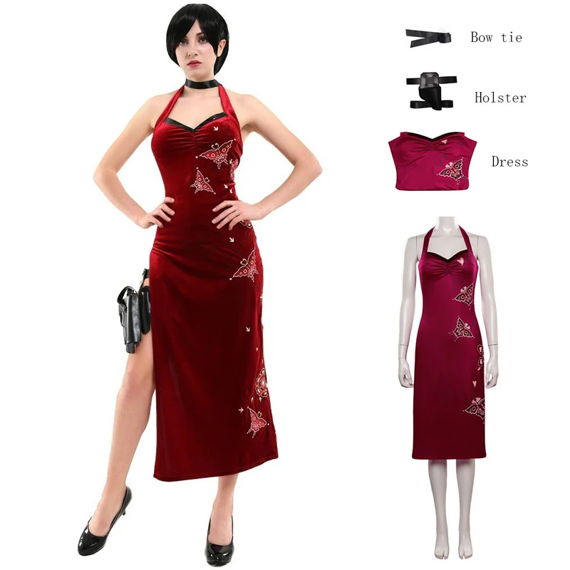 Cosplay Ada King Sleeveless Cheongsam ResidentEvil Resident Evil 4 Reset Cos Suit Sexy Split Red Dress 
Cosplay Ada King Sleeveless Cheongsam ResidentEvil Resident Evil 4 Reset Cos Suit Sexy Split Red Dress