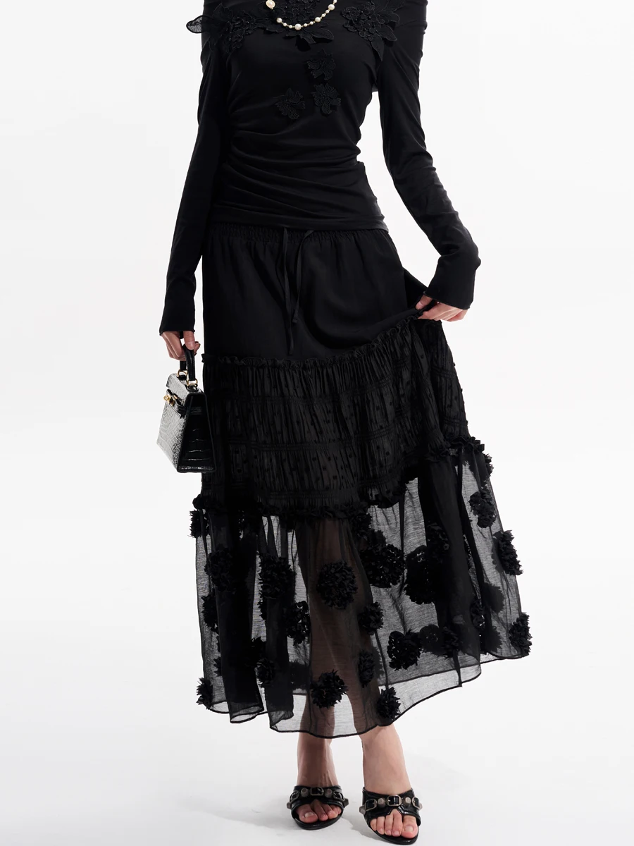 Романтичная юбка-миди А-силуэта с 3D-цветочным дизайном от Tu Why, повседневная, с завышенной талией, кружевная
Романтичная юбка-миди А-силуэта с 3D-цветочным дизайном от Tu Why, повседневная, с завышенной талией, кружевная