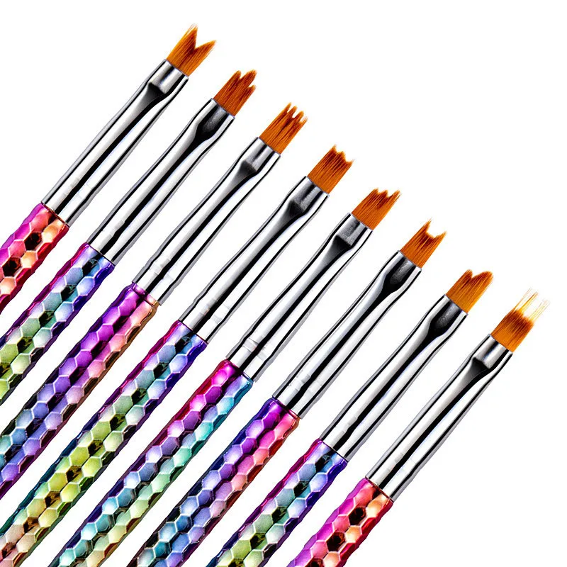 8pcs Nail Art Painting Brush Flower Design Acrylic Liquid Powder Carving Gel Brush Ultra-thin French Manicure Extension Pen Tool
8pcs Nail Art Painting Brush Flower Design Acrylic Liquid Powder Carving Gel Brush Ultra-thin French Manicure Extension Pen Tool