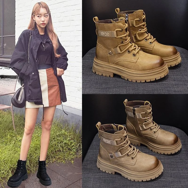 Leather Workwear Style Boots Short Tube Snow Boots Women Thick Bottom Casual Low Heel Rubber Outsole PU Lined
Leather Workwear Style Boots Short Tube Snow Boots Women Thick Bottom Casual Low Heel Rubber Outsole PU Lined