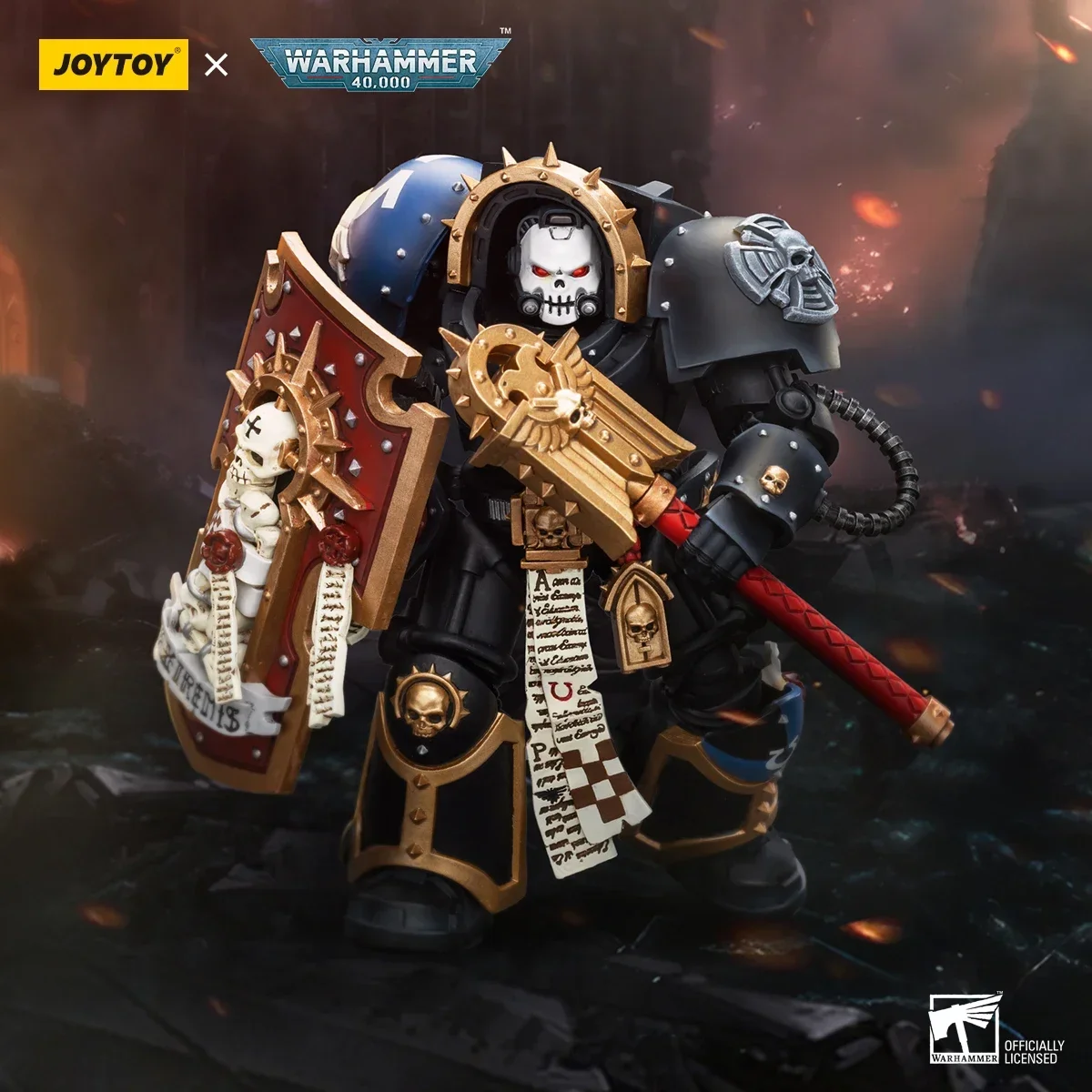 JOYTOY Warhammer 40k 1/18 Action Figures Anime 14.3cm Ultramarines Chaplain in Terminator Armour Collection Model Toys
JOYTOY Warhammer 40k 1/18 Action Figures Anime 14.3cm Ultramarines Chaplain in Terminator Armour Collection Model Toys