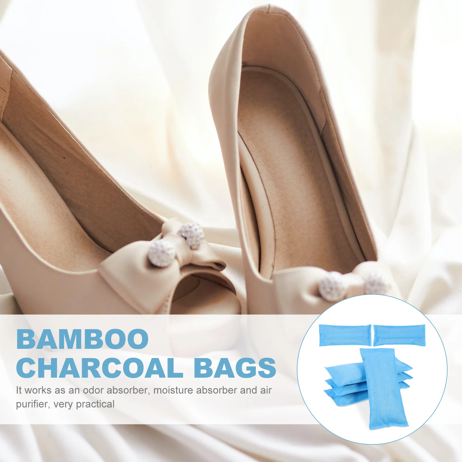 6 Pcs Bamboo Charcoal Shoe Plugs Air Freshener Bags Odor Absorber Convenient Replaceable
6 Pcs Bamboo Charcoal Shoe Plugs Air Freshener Bags Odor Absorber Convenient Replaceable