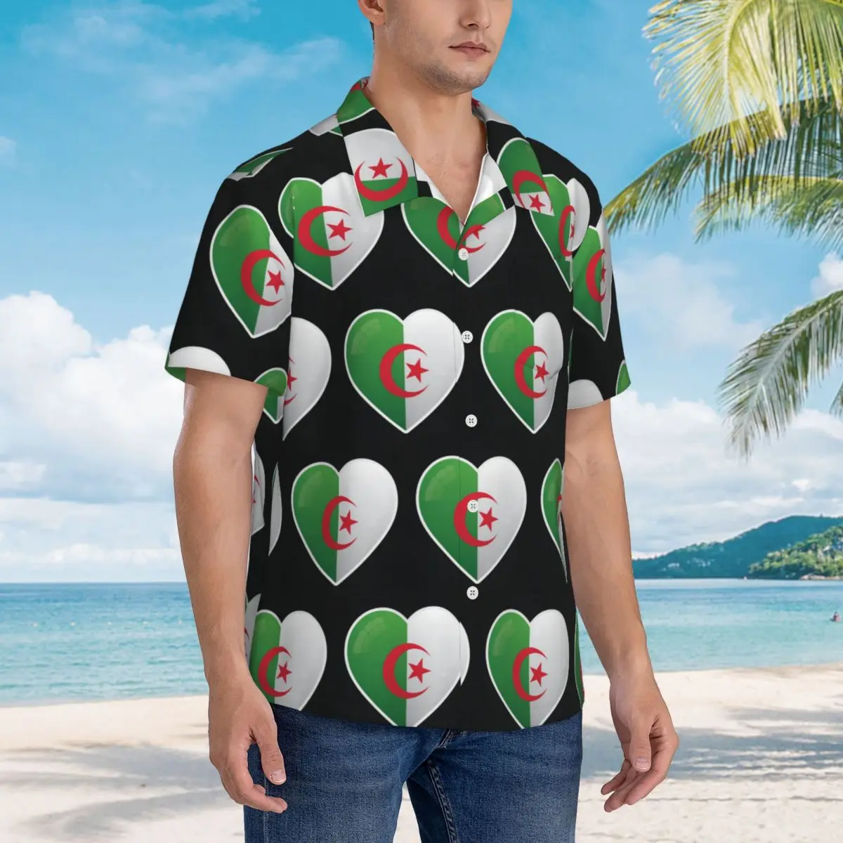 Algeria Algerian Flag Love Icon Hawaiian Shirts Casual Men Short Sleeve Shirt for Summer Beach Men's Button Tops
Algeria Algerian Flag Love Icon Hawaiian Shirts Casual Men Short Sleeve Shirt for Summer Beach Men's Button Tops