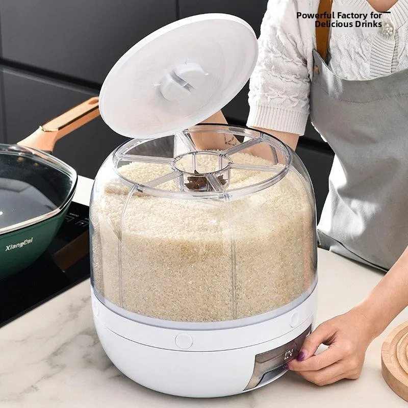 Sealed Multi-Grain Rice Storage Box Household Anti-Bug Moisture-Proof Rotating Grain Storage Barrel Large Capacity Plastic
Sealed Multi-Grain Rice Storage Box Household Anti-Bug Moisture-Proof Rotating Grain Storage Barrel Large Capacity Plastic