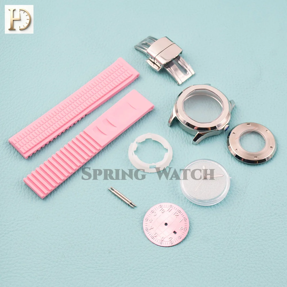 Women's Watch Case for AQUANAUT Nautilus Case Strap Dial Hands Stainless Steel NH05 Watchcase Rubber Strap for NH05 Movement
Women's Watch Case for AQUANAUT Nautilus Case Strap Dial Hands Stainless Steel NH05 Watchcase Rubber Strap for NH05 Movement