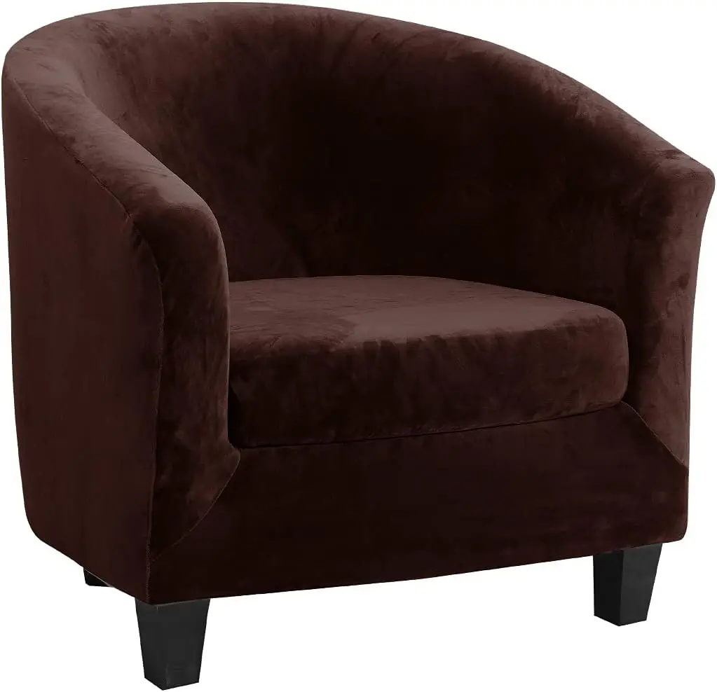 Tub Chair Slipcover 2-Piece Velvet Barrel Club Chair Covers With Cushion Cover Stretchy Soft Washable Armchair Sofa Couch
Tub Chair Slipcover 2-Piece Velvet Barrel Club Chair Covers With Cushion Cover Stretchy Soft Washable Armchair Sofa Couch