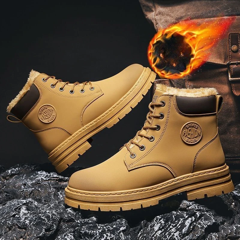 Luxury Brand Winter Plus Velvet Boots men's shoes New High-top Work shoes man Trendy Thick-soled Warm Cotton shoes men sneaker
Luxury Brand Winter Plus Velvet Boots men's shoes New High-top Work shoes man Trendy Thick-soled Warm Cotton shoes men sneaker