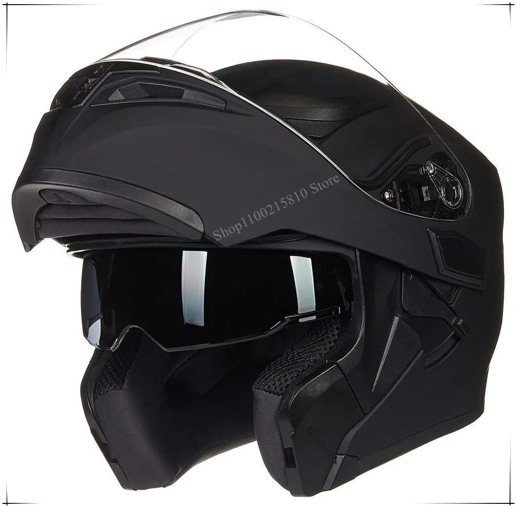 Motorcycle Dual Visor Flip up Modular Full Face Helmet DOT 6 Colors Model 902
Motorcycle Dual Visor Flip up Modular Full Face Helmet DOT 6 Colors Model 902