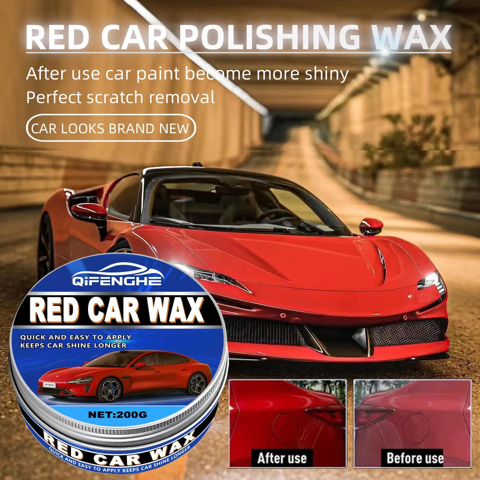 Red Car Wax Polish-Scratch Repair & Gloss Enhancer for Red Vehicles-Paint Protection & Shine-Car Must Haves Detailing Accessory
Red Car Wax Polish-Scratch Repair & Gloss Enhancer for Red Vehicles-Paint Protection & Shine-Car Must Haves Detailing Accessory