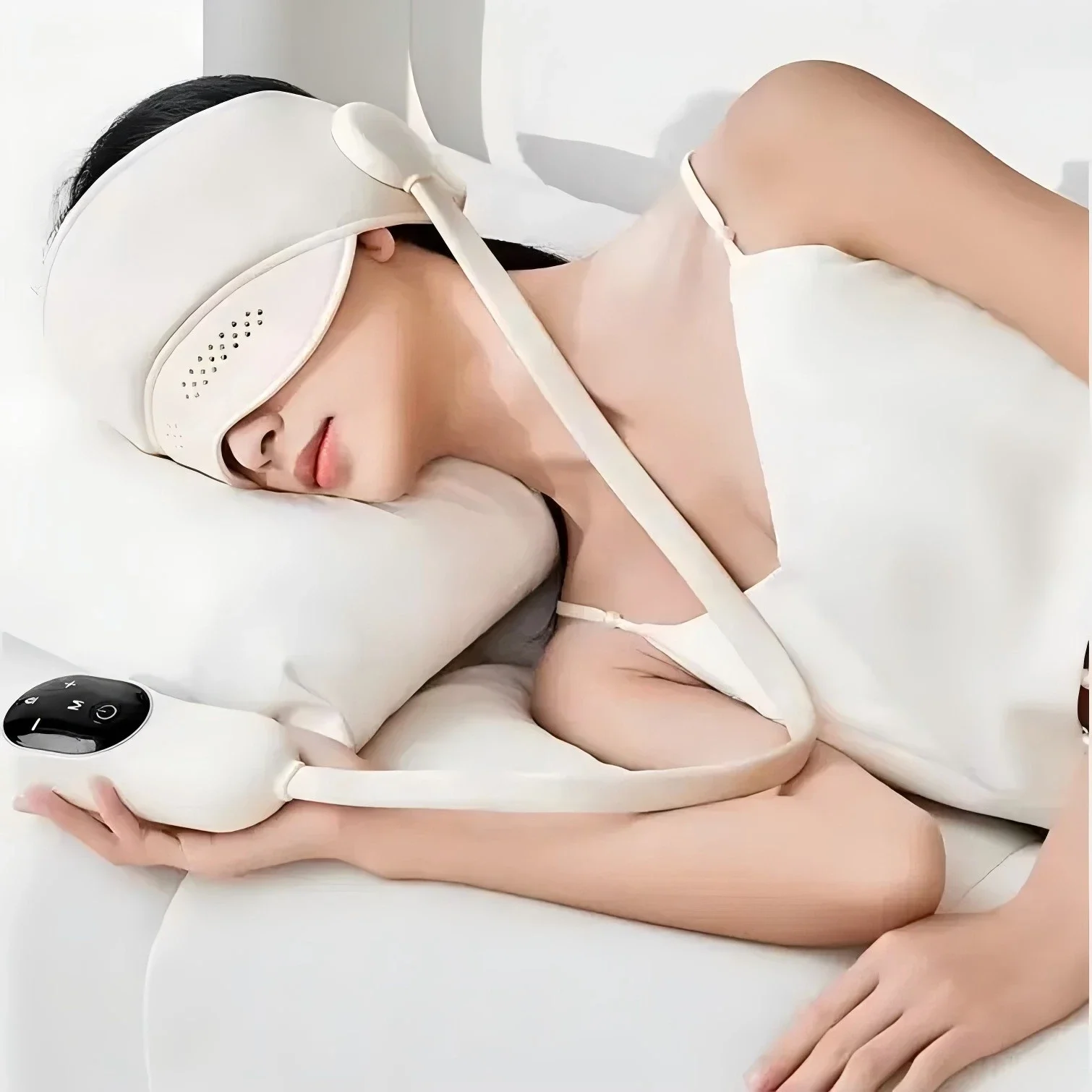 Electric Head Massager Air Pressure Head Eye Massager Graphene Heating Eye Hot Compress for Relax Improve Sleep Stress Relief
Electric Head Massager Air Pressure Head Eye Massager Graphene Heating Eye Hot Compress for Relax Improve Sleep Stress Relief