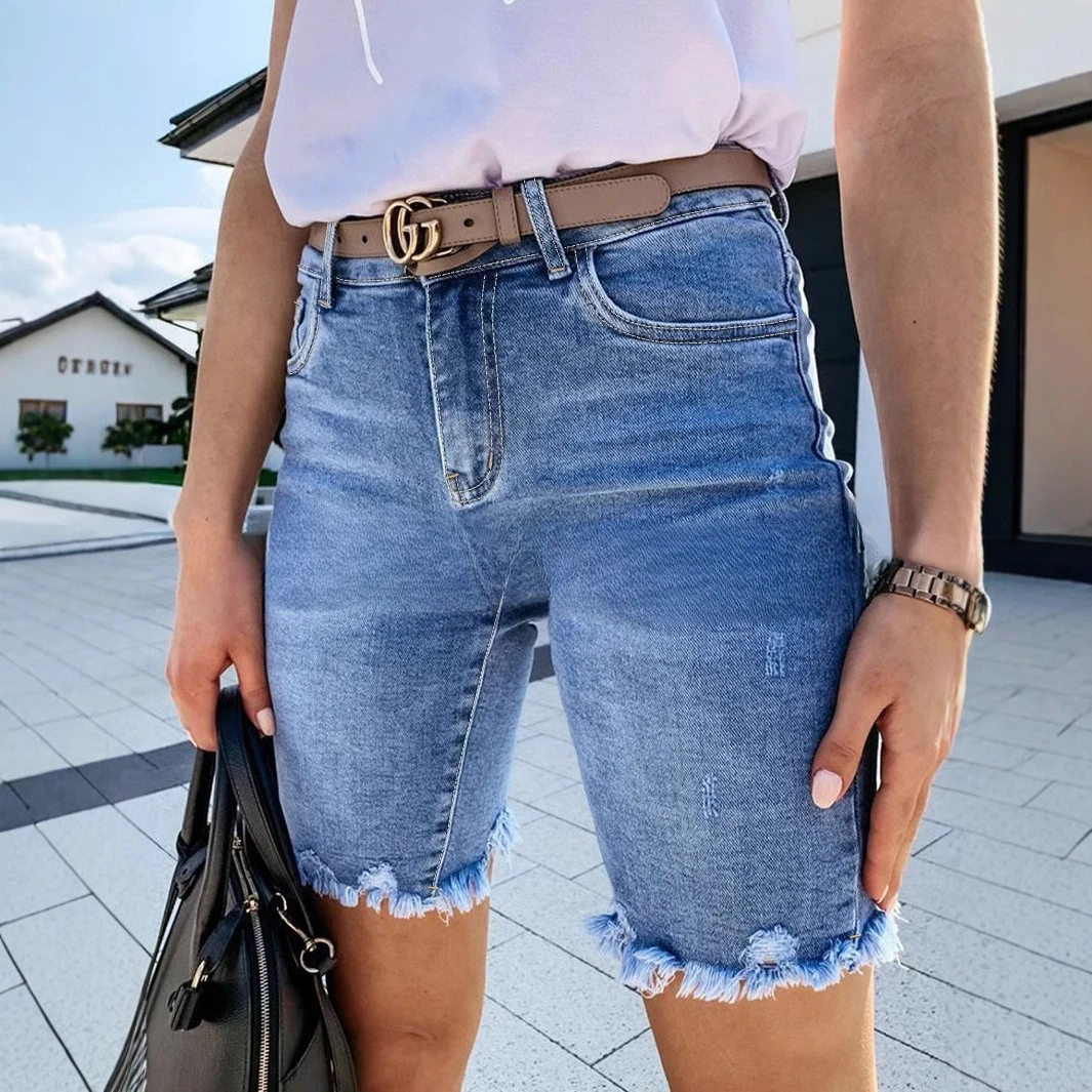 2025 Summer New Five Quarter Length Denim Shorts with Rough Edges and Oversized Denim Shorts
2025 Summer New Five Quarter Length Denim Shorts with Rough Edges and Oversized Denim Shorts