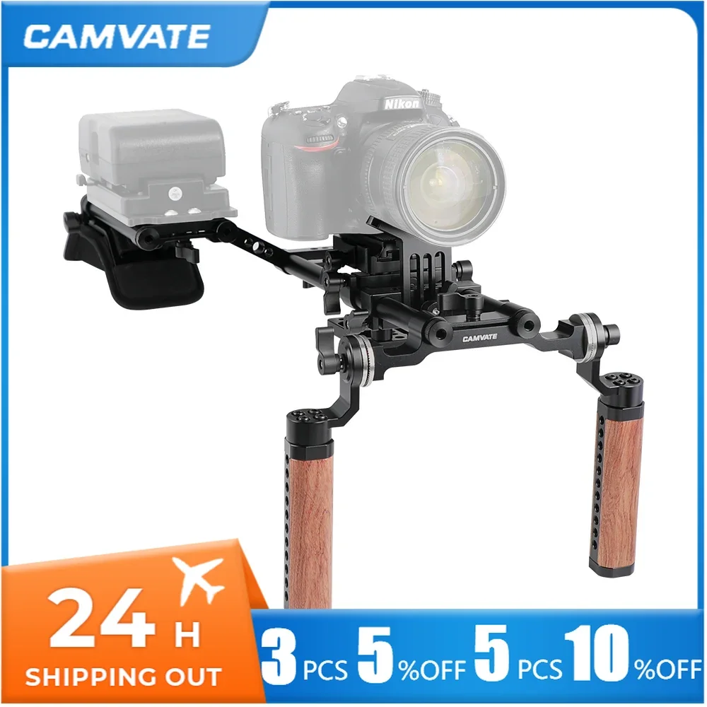 CAMVATE Pro плечевое крепление с основой Manfrotto и двойной розеткой деревянная ручка и поддержка объектива для цифровой зеркальной камеры/видеокамеры DV
CAMVATE Pro плечевое крепление с основой Manfrotto и двойной розеткой деревянная ручка и поддержка объектива для цифровой зеркальной камеры/видеокамеры DV