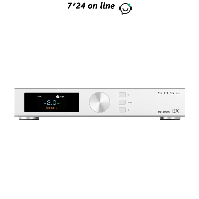 SMSL D400EX АУДИО ЦАП 1*AK4191 2*AK4499EX OPA1612A LME49720 XU316 MQA-CD DSD512 32 бит/768 кГц Bluetooth I2S с дистанционным управлением
SMSL D400EX АУДИО ЦАП 1*AK4191 2*AK4499EX OPA1612A LME49720 XU316 MQA-CD DSD512 32 бит/768 кГц Bluetooth I2S с дистанционным управлением