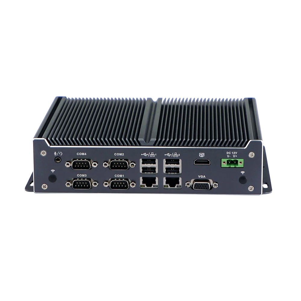 HUNSN безвентиляторный промышленный компьютер, IPC, мини ПК, J1900, IX08,4 x вход 4 x выход GPIO,6COM, 2-контактный Phoenix,HD,VGA, 2LAN, слот для SIM-карты
HUNSN безвентиляторный промышленный компьютер, IPC, мини ПК, J1900, IX08,4 x вход 4 x выход GPIO,6COM, 2-контактный Phoenix,HD,VGA, 2LAN, слот для SIM-карты