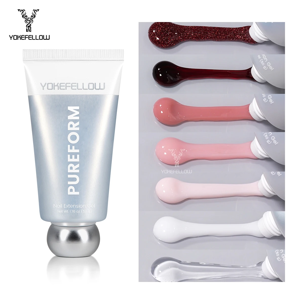 New YOKEFELLOW PUREFORM Poly Gel Nail Polish HEMA&TPO Free Ultra Transparent Nail Extension Gel for Professional Salon Use PF
New YOKEFELLOW PUREFORM Poly Gel Nail Polish HEMA&TPO Free Ultra Transparent Nail Extension Gel for Professional Salon Use PF