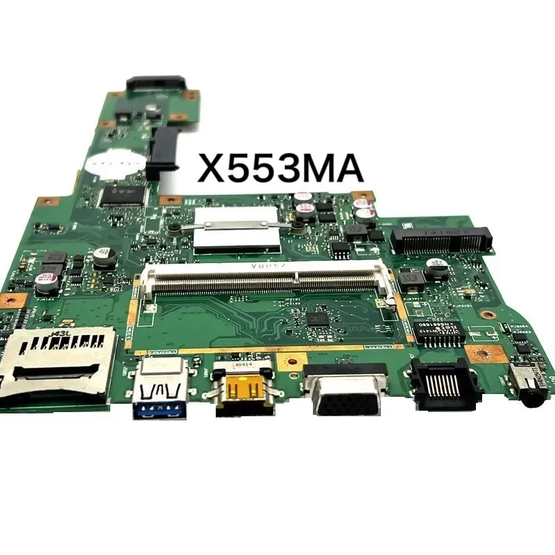 Для ASUS XA553M X503M F503M F553MA материнская плата X553MA REV.2.0 материнская плата 100% протестирована, ОК, полностью работает
Для ASUS XA553M X503M F503M F553MA материнская плата X553MA REV.2.0 материнская плата 100% протестирована, ОК, полностью работает