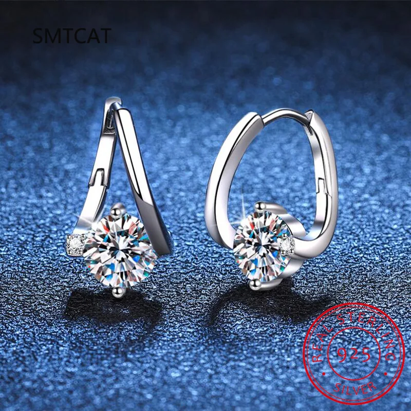 100% Real 2CT D Color Moissanite Hoop Earrings For Women Party S925 Sterling Silver Diamond Earring Fine Jewelry Wholesale
100% Real 2CT D Color Moissanite Hoop Earrings For Women Party S925 Sterling Silver Diamond Earring Fine Jewelry Wholesale