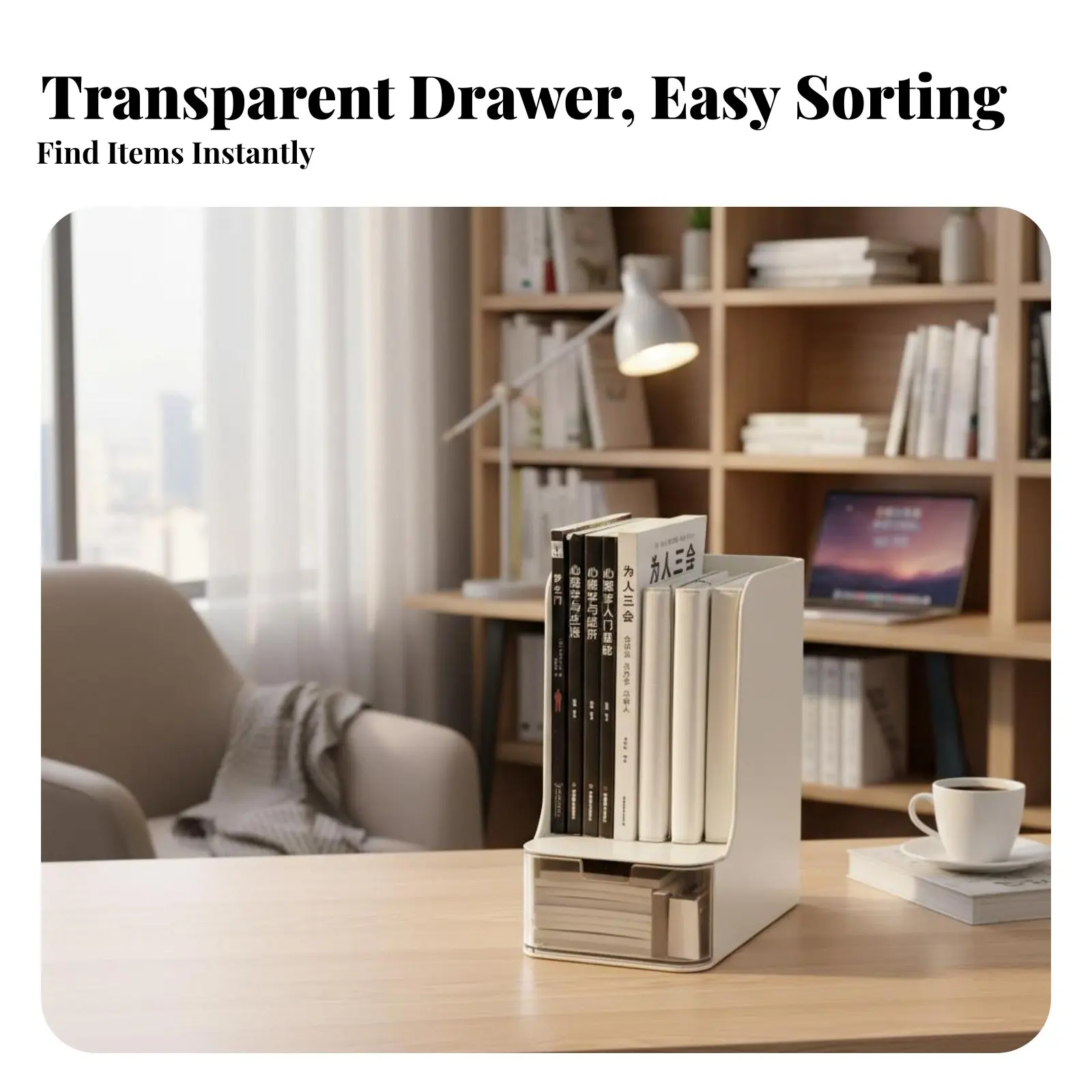 Bookend Rack with Drawer Space-Saving Desk Organizer with Bookends Multi-Functional Spacious Storage for Work-from-Home Workers
Bookend Rack with Drawer Space-Saving Desk Organizer with Bookends Multi-Functional Spacious Storage for Work-from-Home Workers