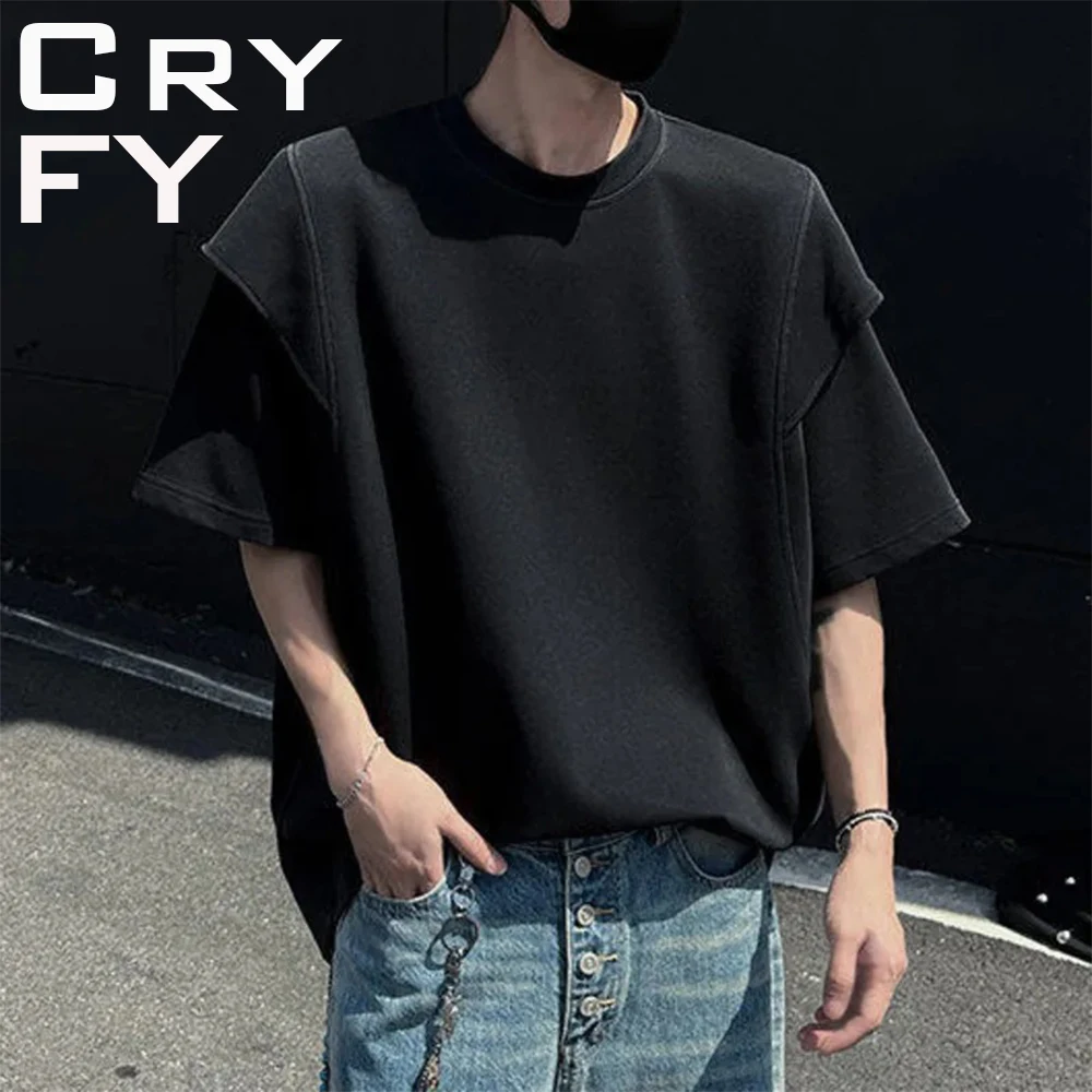 Men's Simple round Neck 'False Two-Piece' Solid Color Short Sleeve Loose T-Shirt Overhead Korean Style Men's Top
Men's Simple round Neck 'False Two-Piece' Solid Color Short Sleeve Loose T-Shirt Overhead Korean Style Men's Top