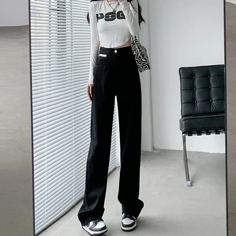 Korean Straight Leg High-waisted Jeans, Women's Autumn and Winter New Fashion Loose Wide-leg Pants, Casual Floor-length Jeans
Korean Straight Leg High-waisted Jeans, Women's Autumn and Winter New Fashion Loose Wide-leg Pants, Casual Floor-length Jeans
