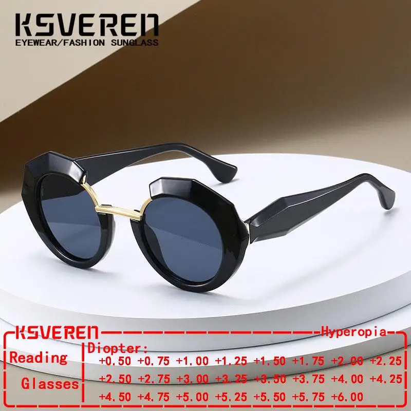 Модные нерегулярные многоугольные женские солнцезащитные очки для чтения, женские трендовые готовые очки для дальнозоркости, уличные солнцезащитные очки, черные солнцезащитные очки
Модные нерегулярные многоугольные женские солнцезащитные очки для чтения, женские трендовые готовые очки для дальнозоркости, уличные солнцезащитные очки, черные солнцезащитные очки