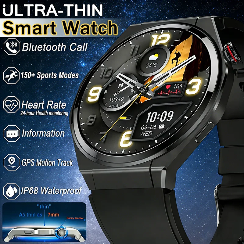New NFC Smart Watch Ultra-thin Design Heart Rate 1.43" Voice Assistant BT Call 100+ Sports Waterproof Music Player Smart Watch
New NFC Smart Watch Ultra-thin Design Heart Rate 1.43" Voice Assistant BT Call 100+ Sports Waterproof Music Player Smart Watch