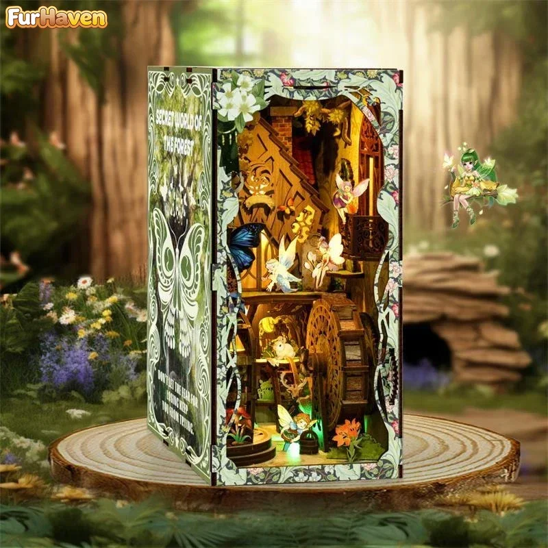 Secret World of The Forest DIY Wooden Book Nook Shelf Insert Miniature Model Kits With Furniture Bookshelf Bookend Friends Gifts
Secret World of The Forest DIY Wooden Book Nook Shelf Insert Miniature Model Kits With Furniture Bookshelf Bookend Friends Gifts