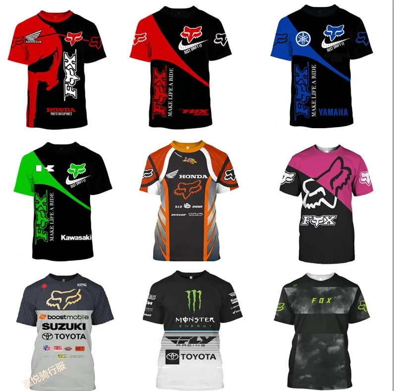 Summer Style Outdoor FOX Downhill Suit Short-sleeved Quick-drying Breathable T-shirt Sports Cycling Suit Off-road Cycling Suit
Summer Style Outdoor FOX Downhill Suit Short-sleeved Quick-drying Breathable T-shirt Sports Cycling Suit Off-road Cycling Suit