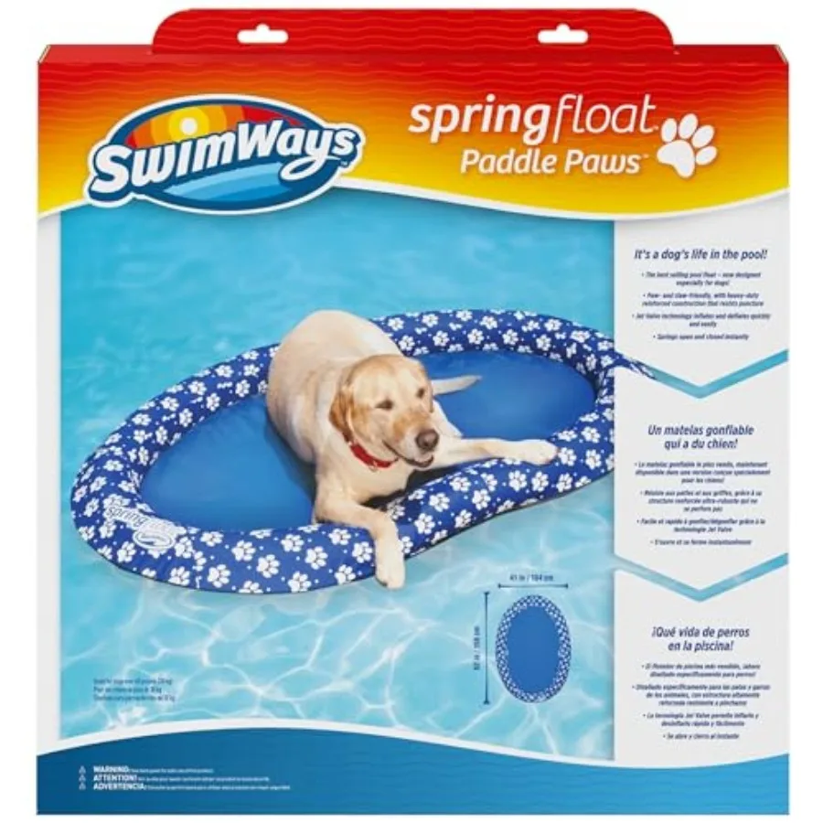 Paddle Paws Spring Float Dog Raft, 65 lbs. and Up,Blue
Paddle Paws Spring Float Dog Raft, 65 lbs. and Up,Blue