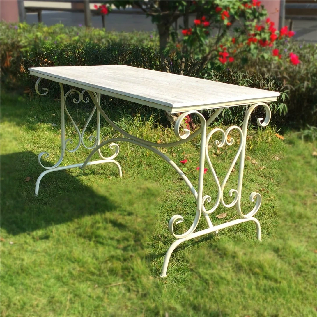 Modern simple metal wrought iron solid wood table old-fashioned balcony casual tea table outdoor table and chairs courtyard
Modern simple metal wrought iron solid wood table old-fashioned balcony casual tea table outdoor table and chairs courtyard