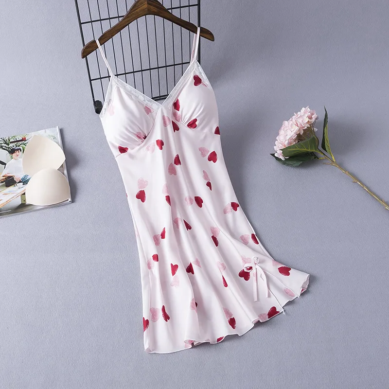 Летняя женская кружевная ночная сорочка с открытой спиной, сексуальная ночнушка на бретельках, женская атласная ночная одежда с принтом LOVE, домашняя одежда
Летняя женская кружевная ночная сорочка с открытой спиной, сексуальная ночнушка на бретельках, женская атласная ночная одежда с принтом LOVE, домашняя одежда