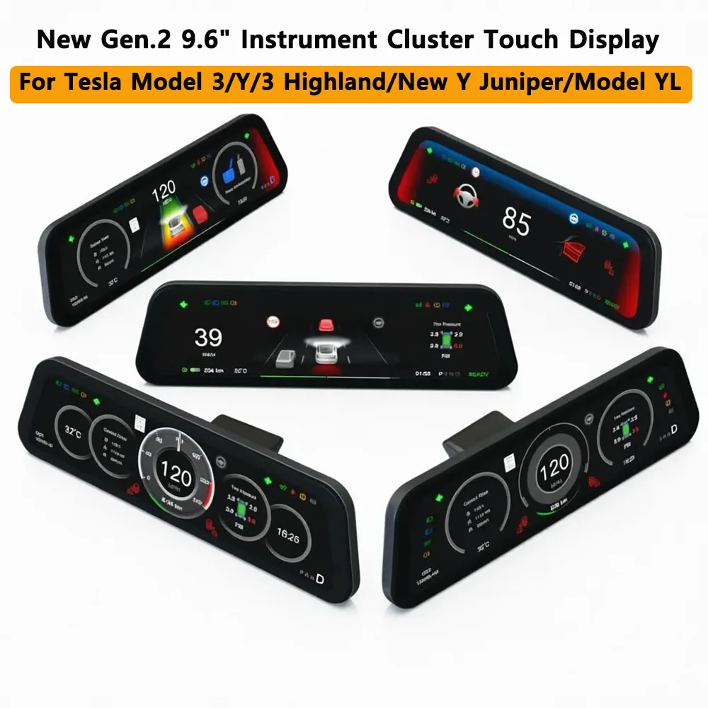 For Tesla New Gen 2 9.6 inches Instrument Display Model Y 3 Blind Spot Reminder OTA Update New Model 3 New Y Juniper Dashboard
For Tesla New Gen 2 9.6 inches Instrument Display Model Y 3 Blind Spot Reminder OTA Update New Model 3 New Y Juniper Dashboard