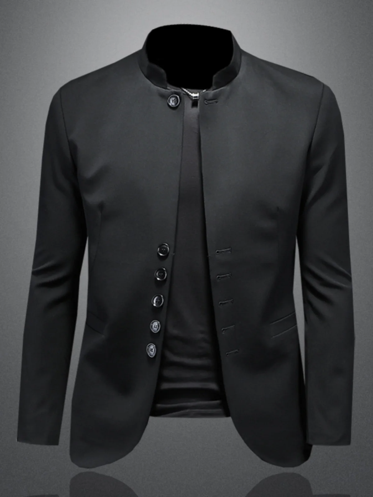 Новая весенне-осенняя мужская куртка Zhongan в китайском стиле с воротником-стойкой, приталенная, с декоративными пуговицами, модная
Новая весенне-осенняя мужская куртка Zhongan в китайском стиле с воротником-стойкой, приталенная, с декоративными пуговицами, модная