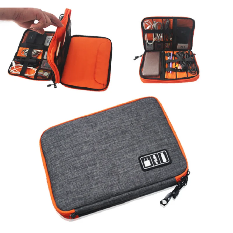 Digital Portable Storage Bag Multi-Function Travel Cable Organizer Double Layer Zipper Accessories Bag USB Ipad Earphone Charge
Digital Portable Storage Bag Multi-Function Travel Cable Organizer Double Layer Zipper Accessories Bag USB Ipad Earphone Charge