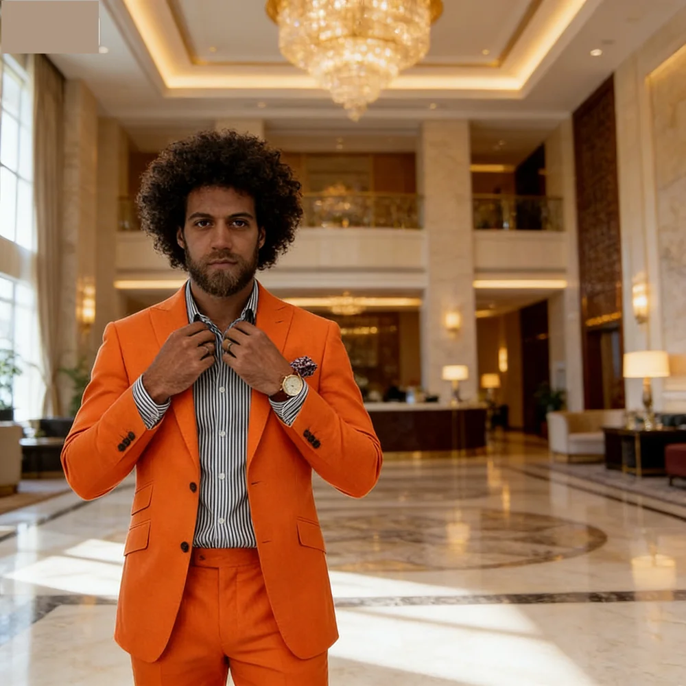 Blue Suit Men's Custom-Fit Ternos Business Dance Graduation Wedding 2-Piece Set Formal Wear
Blue Suit Men's Custom-Fit Ternos Business Dance Graduation Wedding 2-Piece Set Formal Wear