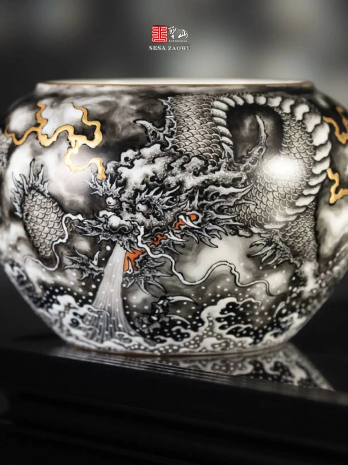 Holy Mountain Jingdezhen High-End Pastel Ink Large Hand-Painted Dragon Pattern Bowl Tea Ceremony Accessories Ceramic Washable
Holy Mountain Jingdezhen High-End Pastel Ink Large Hand-Painted Dragon Pattern Bowl Tea Ceremony Accessories Ceramic Washable